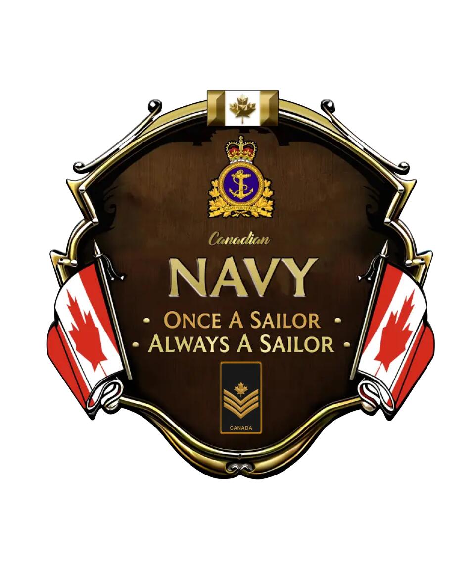 Personalized Rank Canadian Soldier/Veterans Camo Cut Metal Sign - 16776288