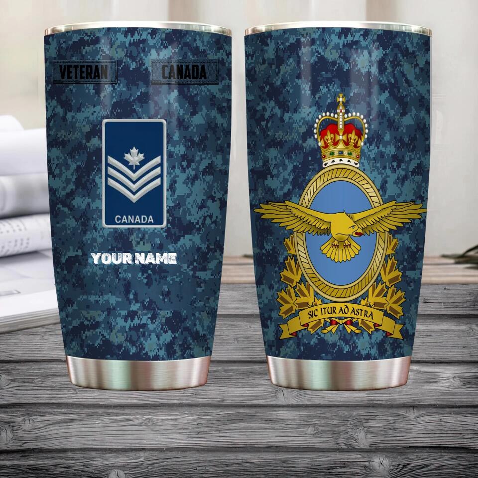 Personalized Canadian Veteran/ Soldier Camo Tumbler All Over Printed - 1680220803