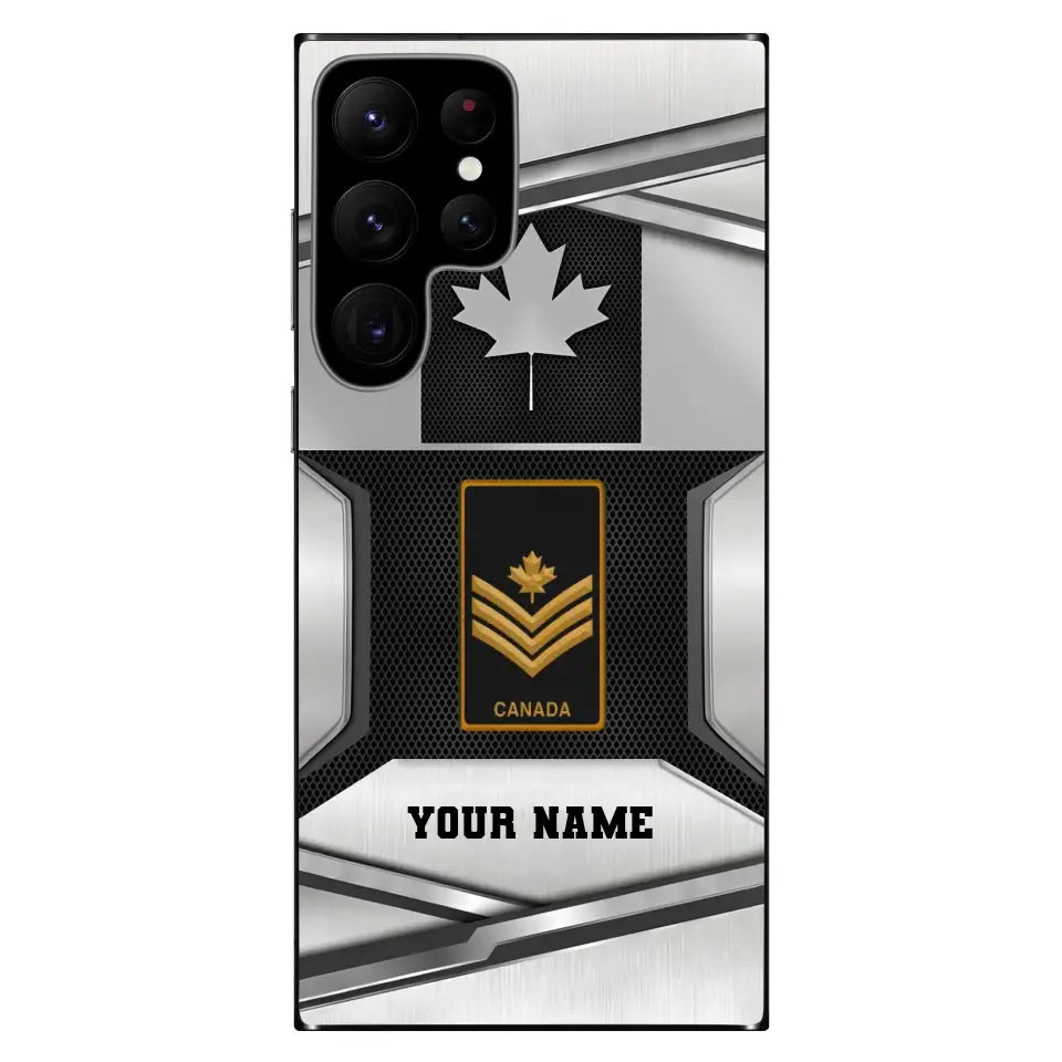 Personalized Canada Soldier/Veterans With Rank And Name Phone Case Printed - 16927488