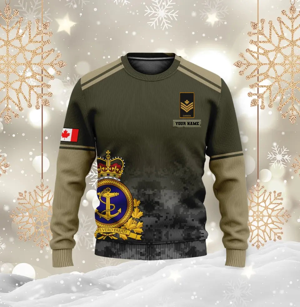 Personalized Canada Soldier/ Veteran Camo With Name And Rank Bomber Jacket 3D Printed - 1697760002