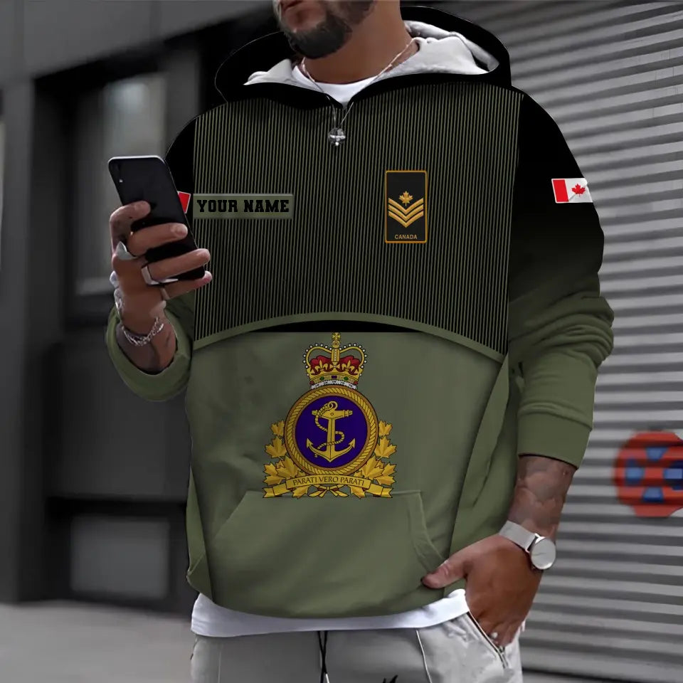 Personalized Canadian Soldier/ Veteran Camo With Name And Rank Bomber Jacket 3D Printed - 17029440