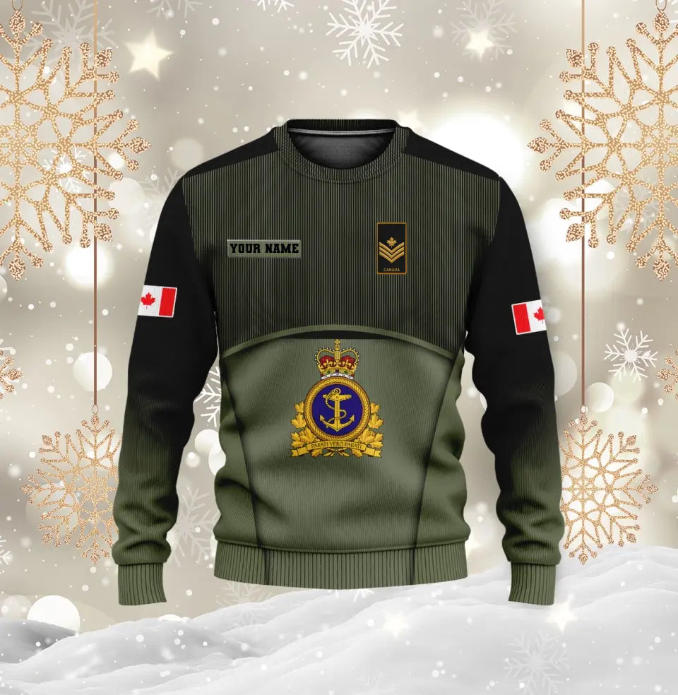 Personalized Canadian Soldier/ Veteran Camo With Name And Rank Bomber Jacket 3D Printed - 17029440