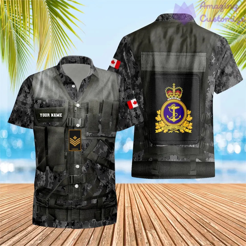 Personalized Canadian Soldier/ Veteran Camo With Name And Rank Bomber Jacket 3D Printed - 17049312
