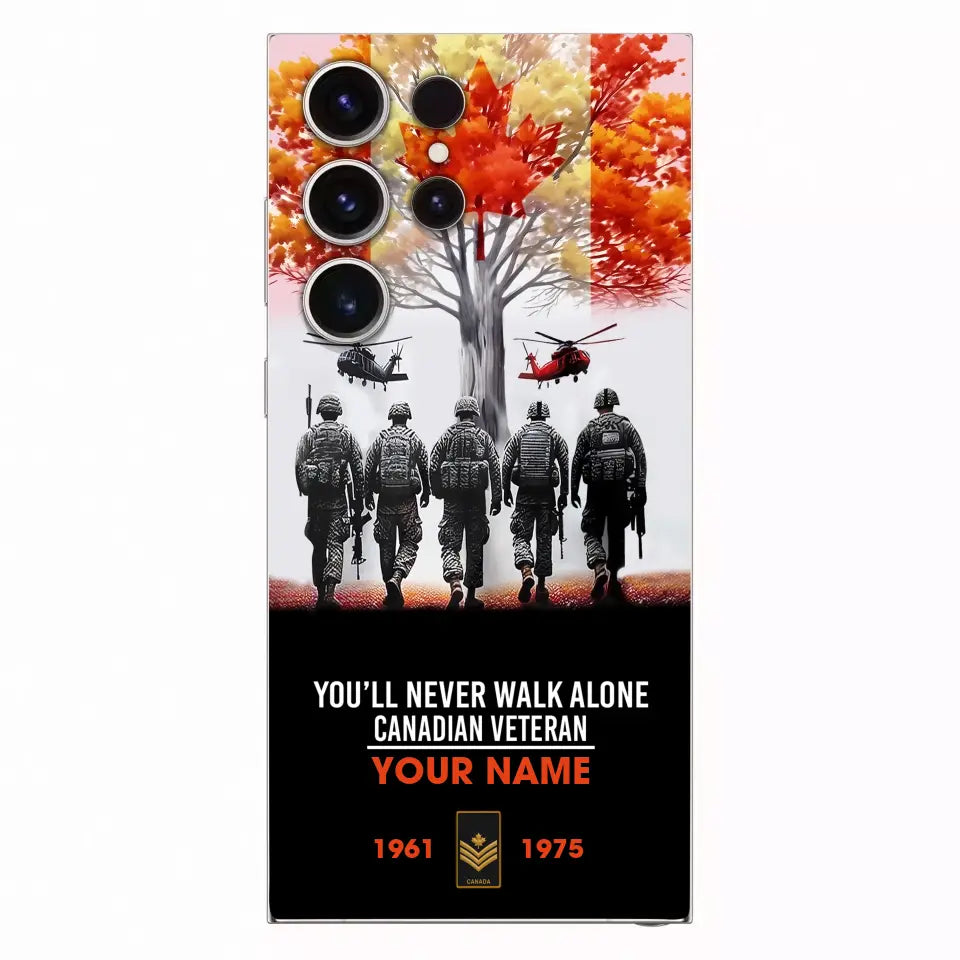 Personalized Canada Soldier/Veterans With Rank, Year And Name Phone Case Printed - 17086464