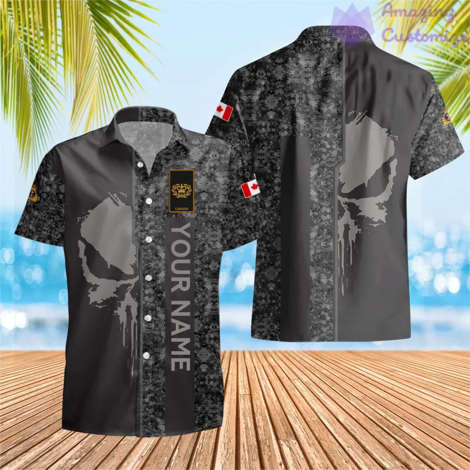 Personalized Canada Soldier/ Veteran Camo With Name And Rank Hoodie Printed - 17152992