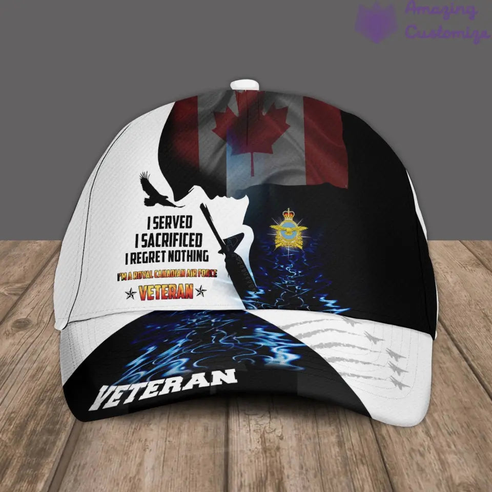 Personalized Rank, Year And Name Canada Soldier/Veterans Camo Baseball Cap - 1717113601