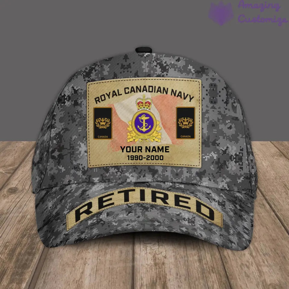 Personalized Rank, Year And Name Canada Soldier/Veterans Baseball Cap - 17202240