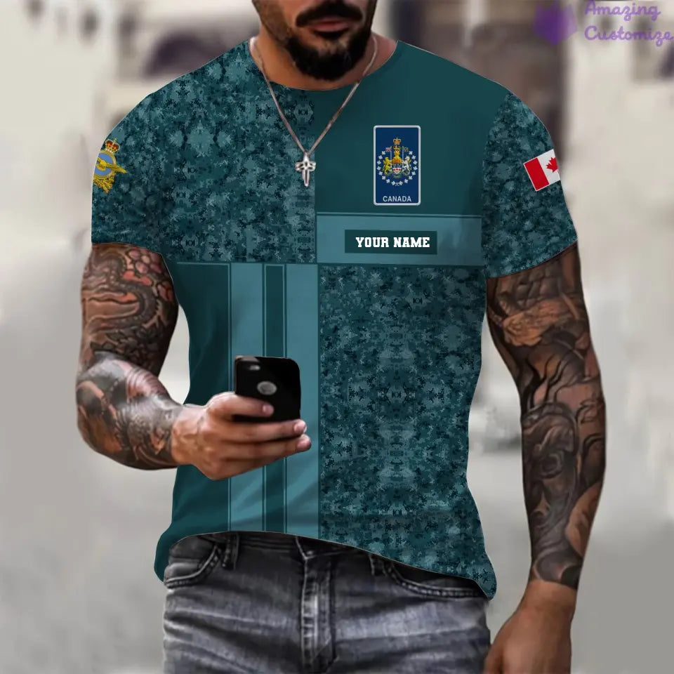 Personalized Canada Soldier/ Veteran Camo With Name And Rank Hoodie Printed - 17150400