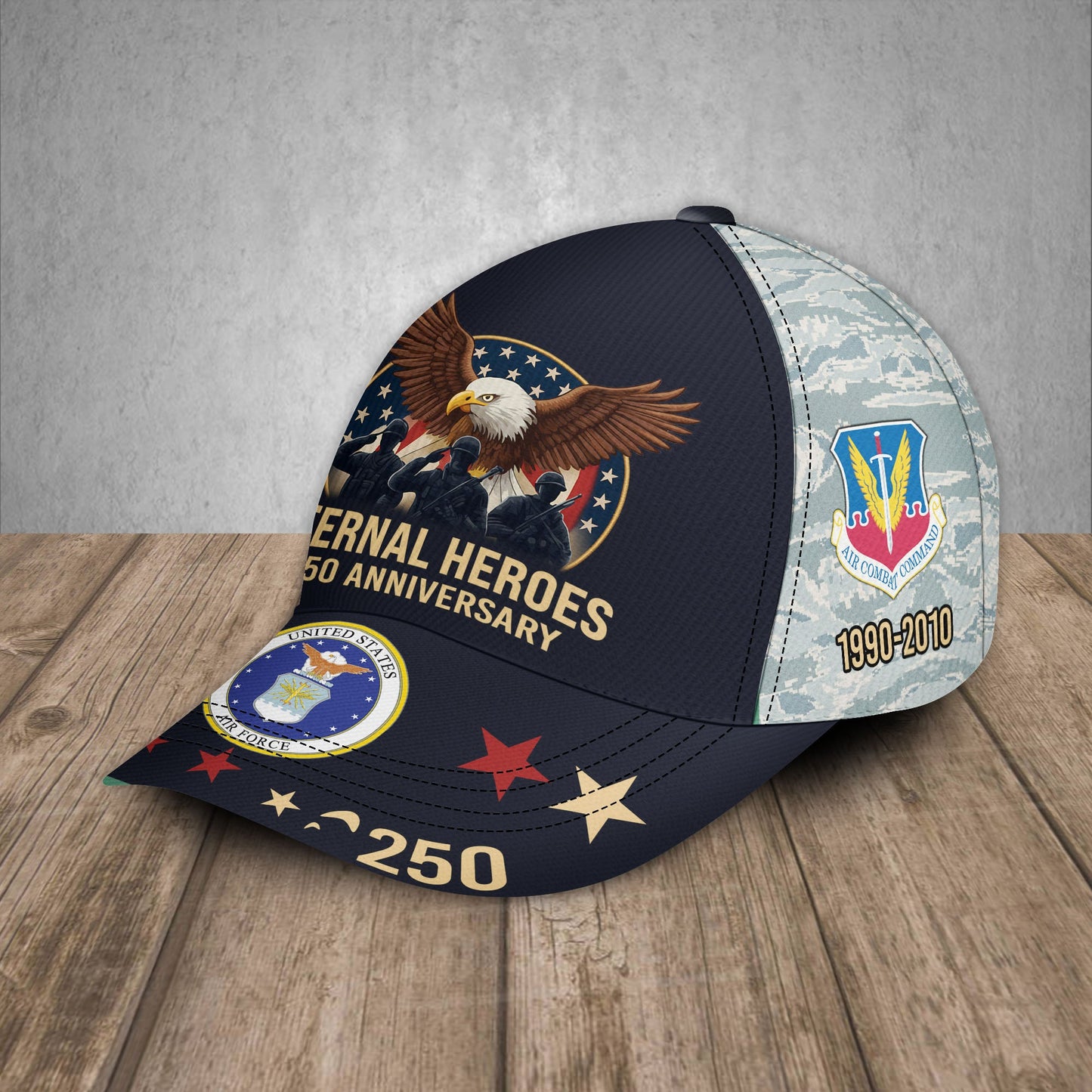 Air Force Command - Personalized Eternal Heroes 250th Anniversary Classic Cap, Custom Military Branch Cap, 4th Of July Cap - 17701632