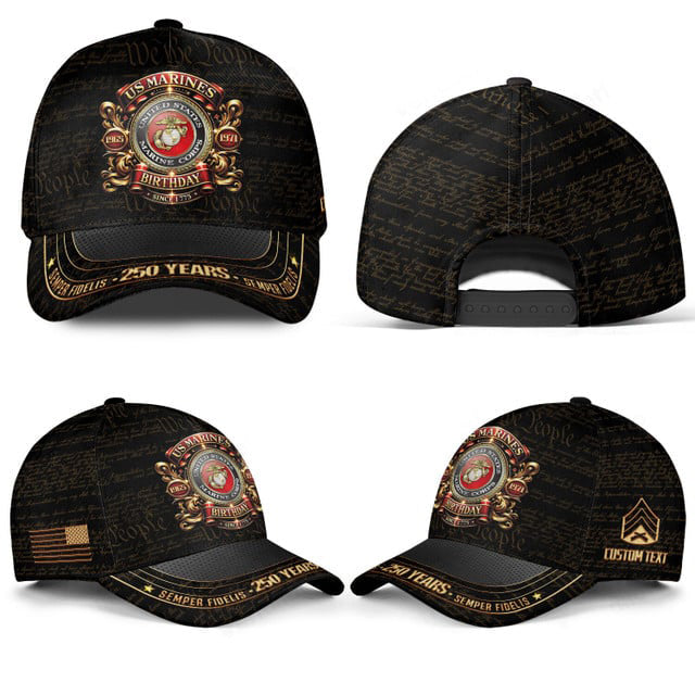 Customized 250th Marines Battalions Birthday Hat All Over Printed -1750204804