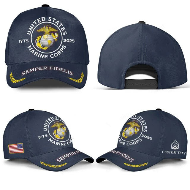 Customized 250th Marines Battalions Birthday Hat All Over Printed -17502048