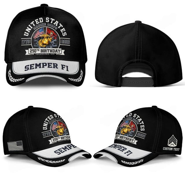 Customized 250th Marines Battalions Birthday Hat All Over Printed -17501184