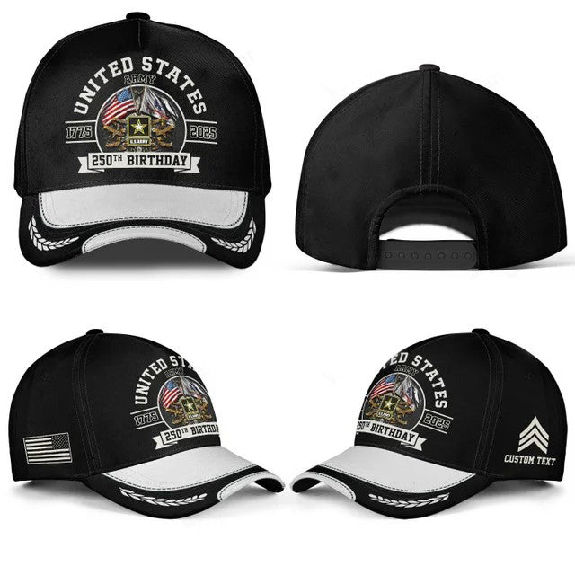 Customized 250th Army Division Birthday Hat All Over Printed-17501184