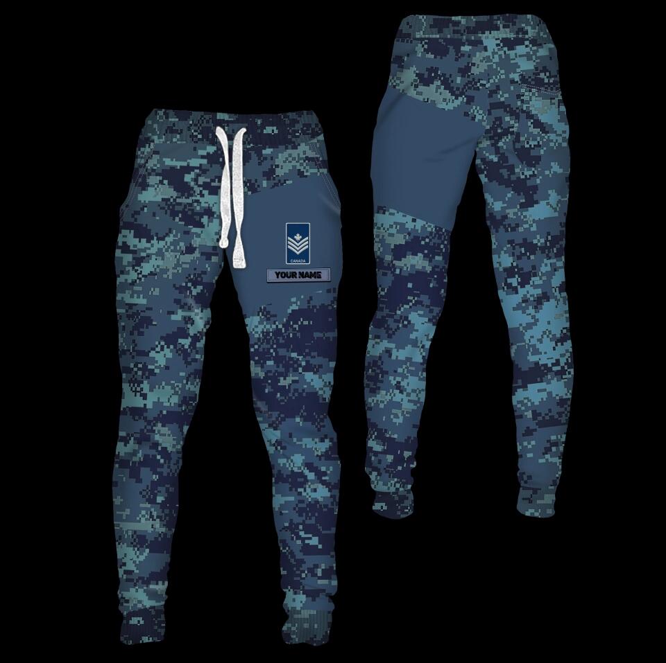 Personalized Canadian Solider/ Veteran Camo With Name And Rank Sweatpants 3D Printed - 16748640