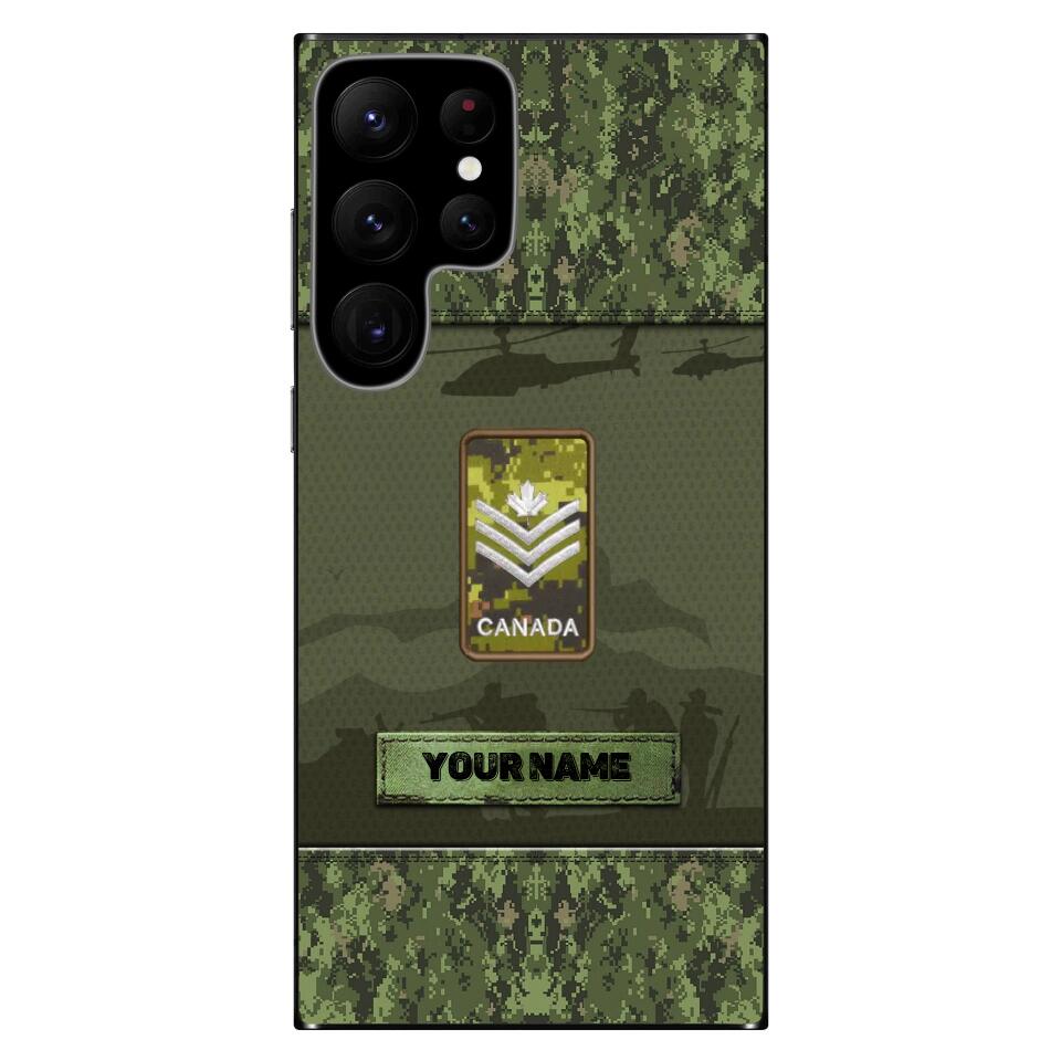 Personalized Canadian Soldier/Veterans Phone Case Printed - 16749504