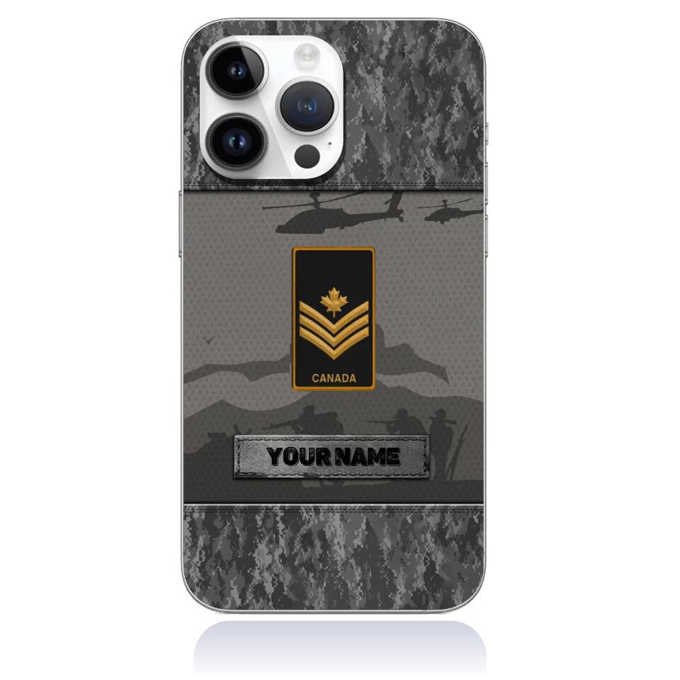 Personalized Canadian Soldier/Veterans Phone Case Printed - 16749504