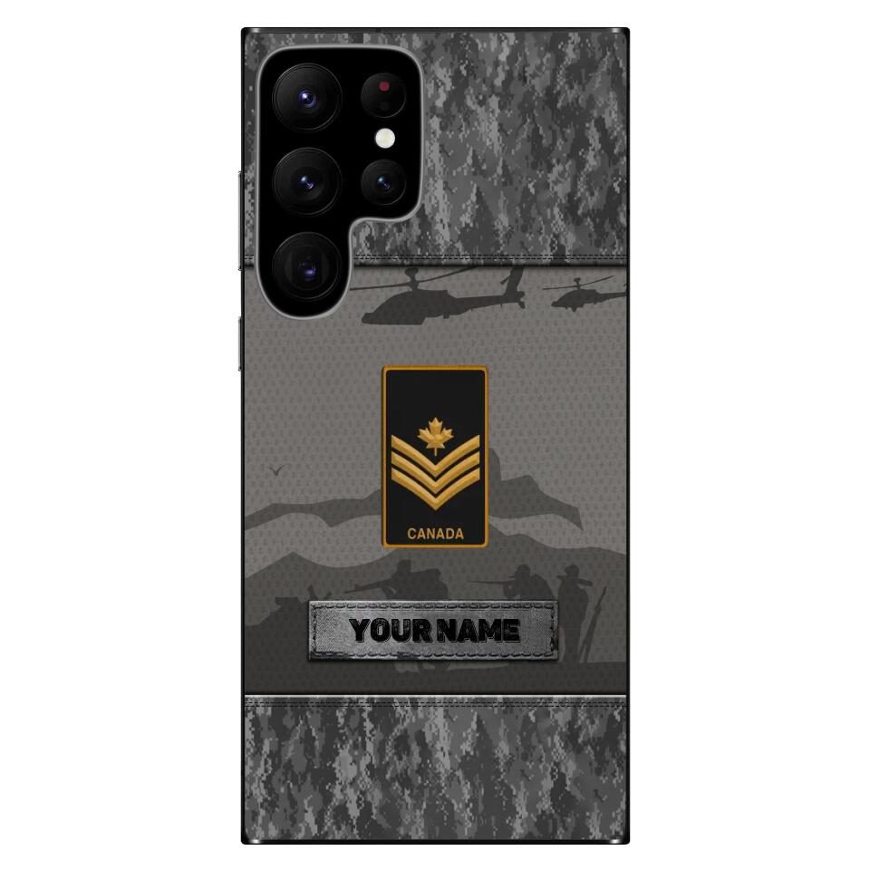 Personalized Canadian Soldier/Veterans Phone Case Printed - 16749504