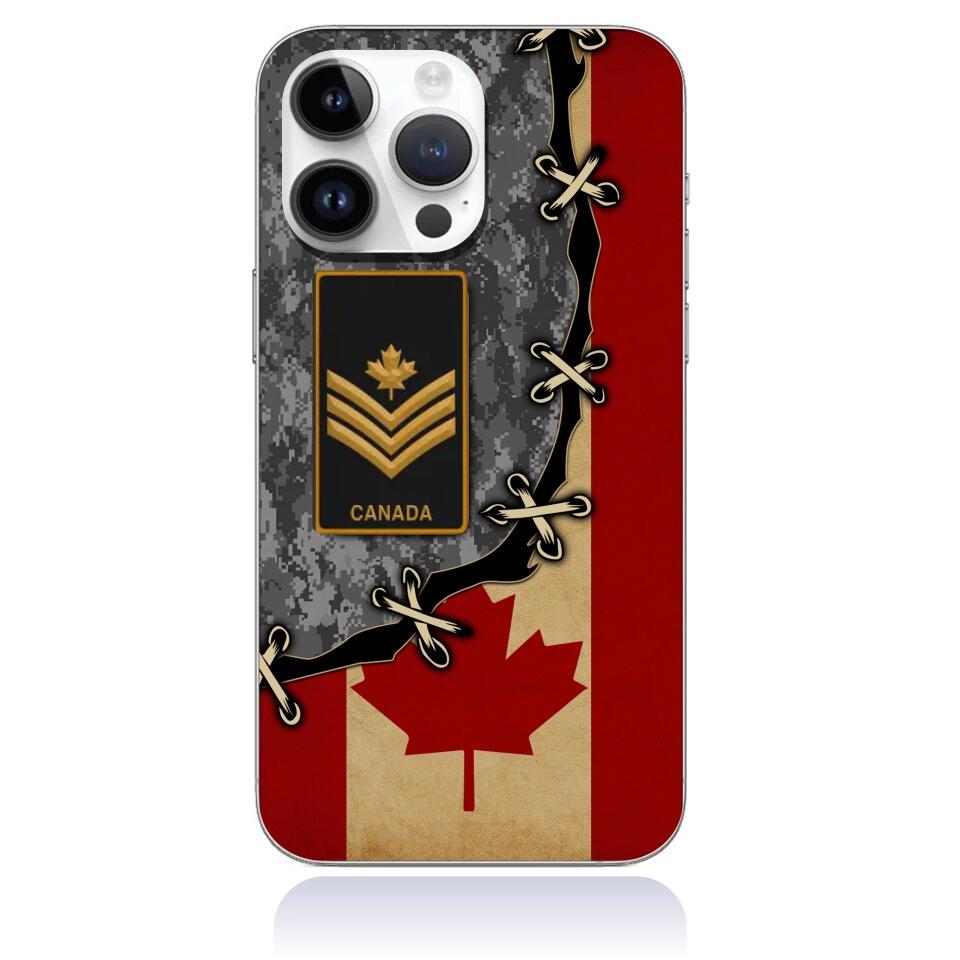 Personalized Canada Soldier/Veterans Phone Case Printed - 16770240