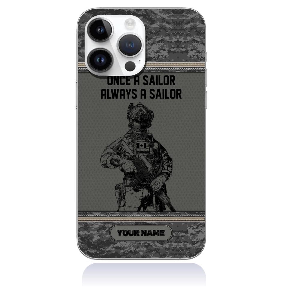 Personalized Canada Soldier/Veterans Phone Case Printed - 16788384