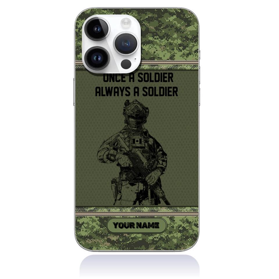 Personalized Canada Soldier/Veterans Phone Case Printed - 16788384