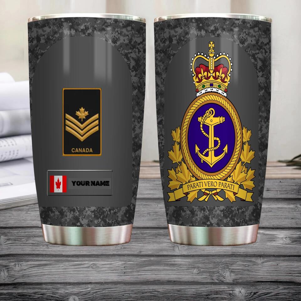 Personalized Canadian Veteran/ Soldier Camo Tumbler All Over Printed - 16802208