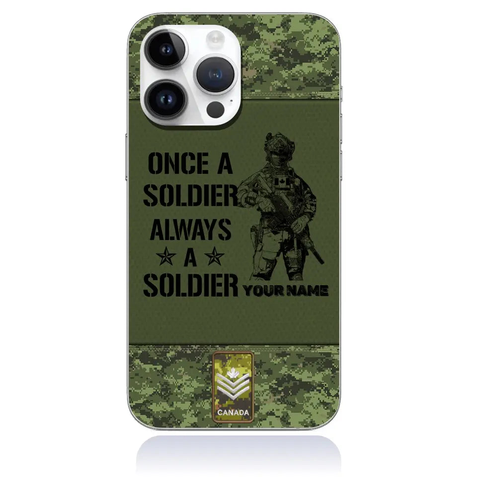 Personalized Canada Soldier/Veterans Phone Case Printed - 16854912 - D04