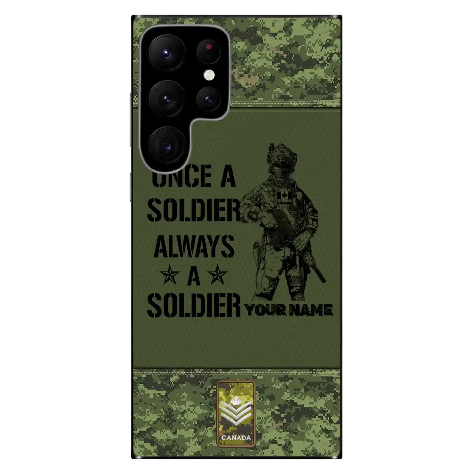 Personalized Canada Soldier/Veterans Phone Case Printed - 16854912 - D04