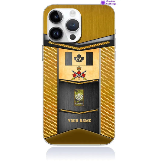 Personalized Canada Soldier/Veterans With Rank And Name Phone Case Printed - 16903296