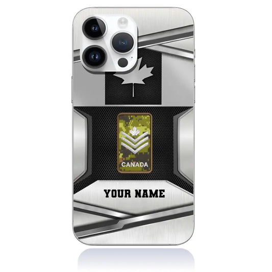 Personalized Canada Soldier/Veterans With Rank And Name Phone Case Printed - 16927488