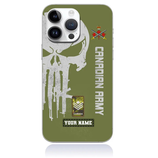 Personalized Canada Soldier/Veterans With Rank And Name Phone Case Printed - 16940448