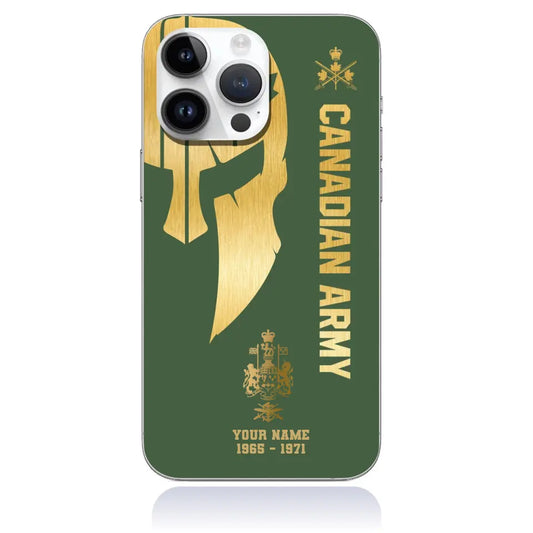 Personalized Canada Soldier/Veterans With Rank And Name Phone Case Printed - 1694649601