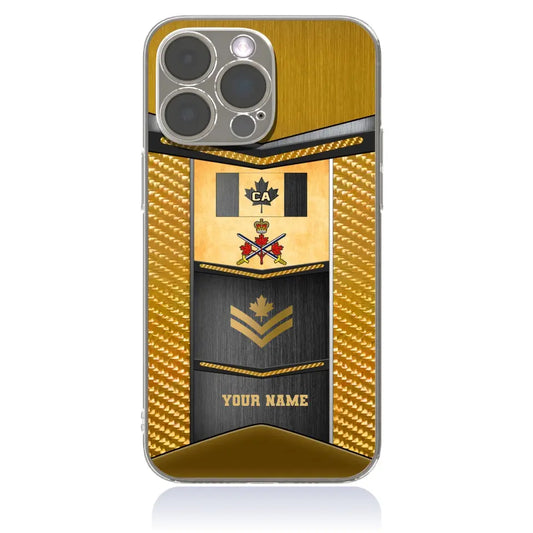 Personalized Canada Soldier/Veterans With Rank And Name Phone Case Printed - 16980192