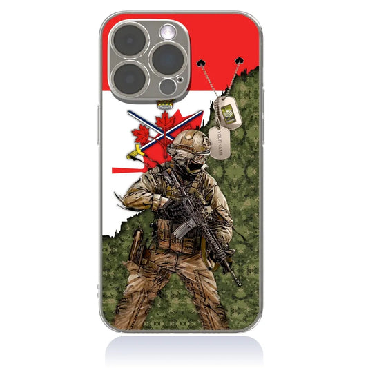 Personalized Canadian Soldier/Veterans With Rank, Year And Name Phone Case Printed - 17089056