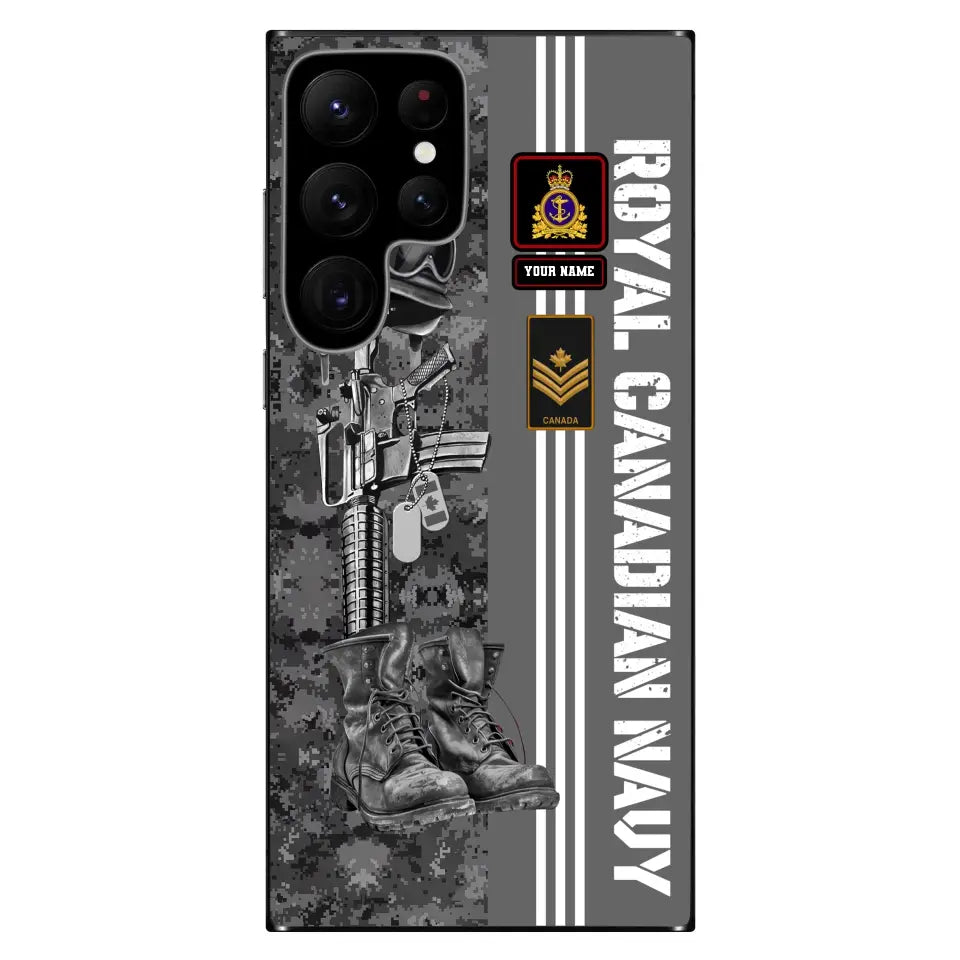 Personalized Canada Soldier/Veterans With Rank, Year And Name Phone Case Printed - 17092512