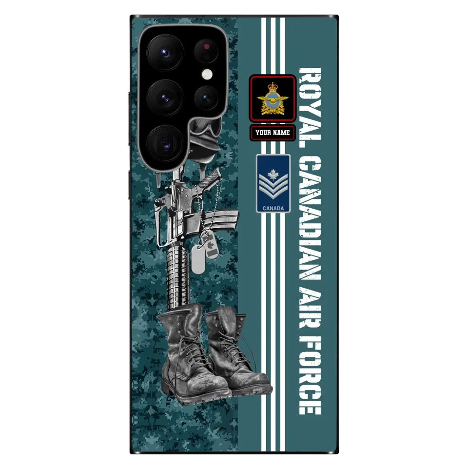 Personalized Canada Soldier/Veterans With Rank, Year And Name Phone Case Printed - 17092512