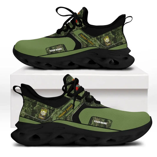 Personalized Canada Soldier/Veterans With Rank And Name Men Sneakers Printed - 17114112