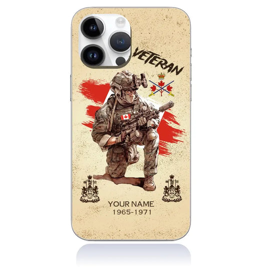 Personalized Canada Soldier/Veterans With Rank, Year And Name Phone Case Printed - 17201376