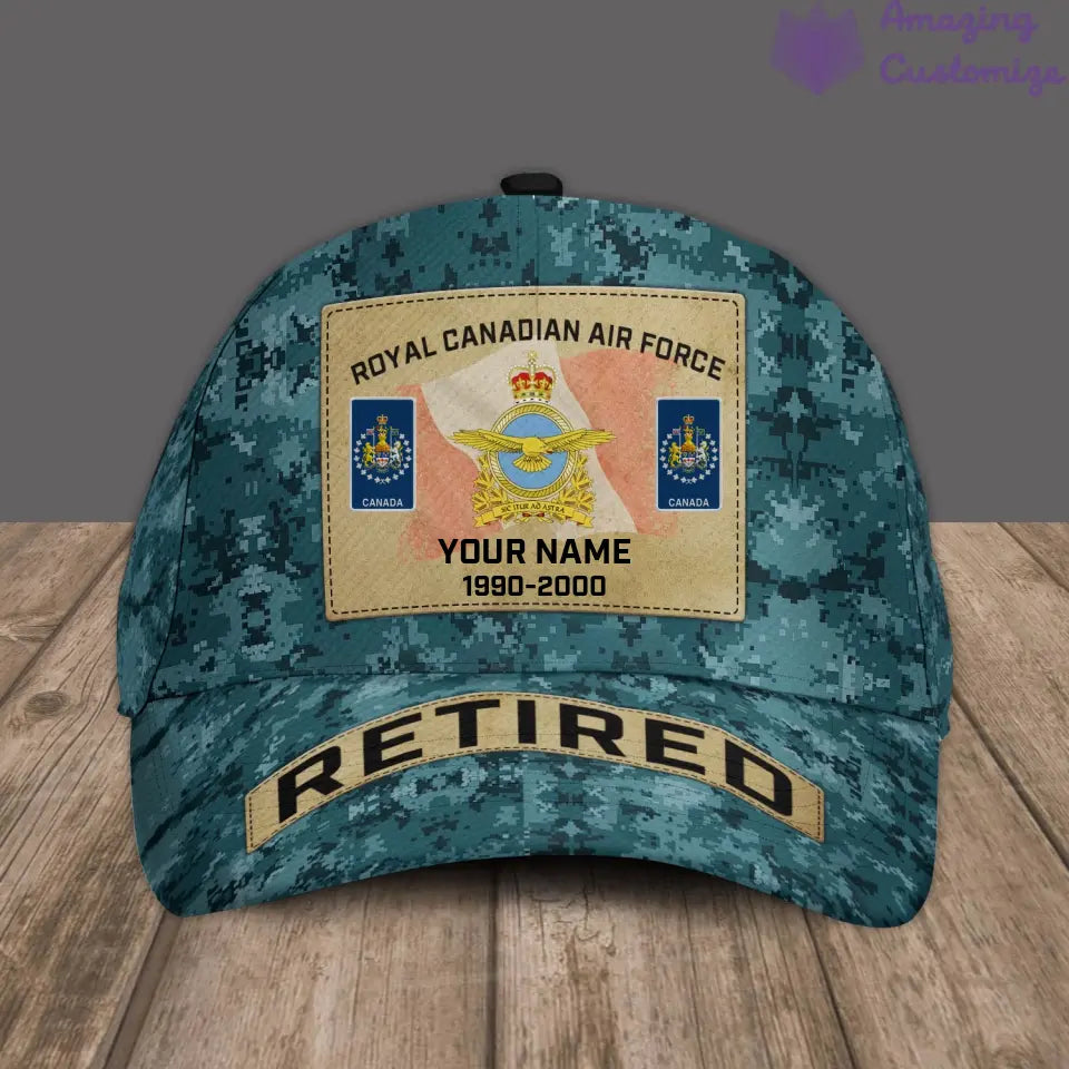 Personalized Rank, Year And Name Canada Soldier/Veterans Baseball Cap - 17202240