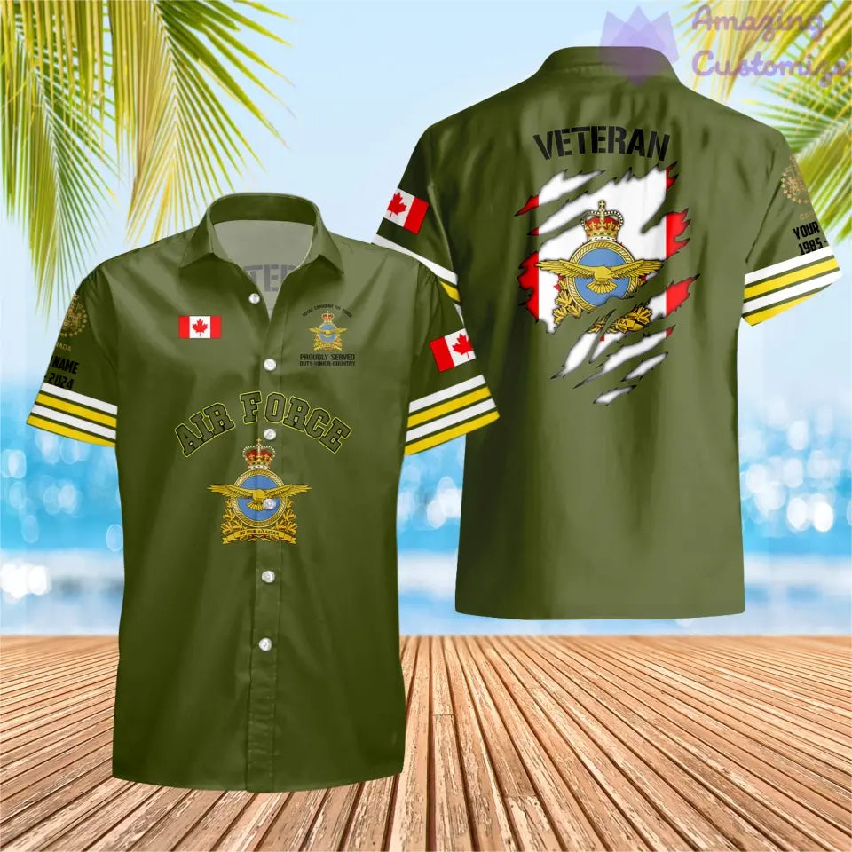 Personalized Canada Soldier/Veteran Camo with Name, Year and Rank POLO All Over Printed - 1721865602