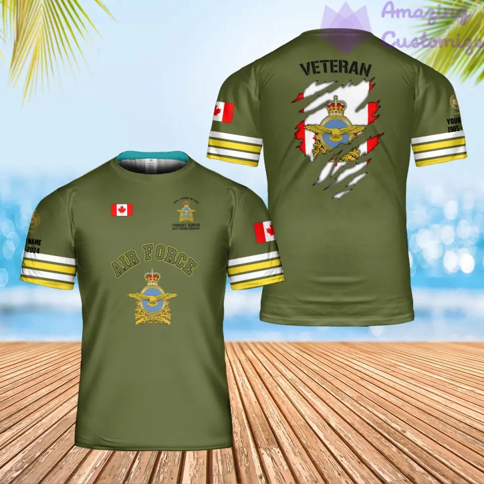 Personalized Canada Soldier/Veteran Camo with Name, Year and Rank POLO All Over Printed - 1721865602