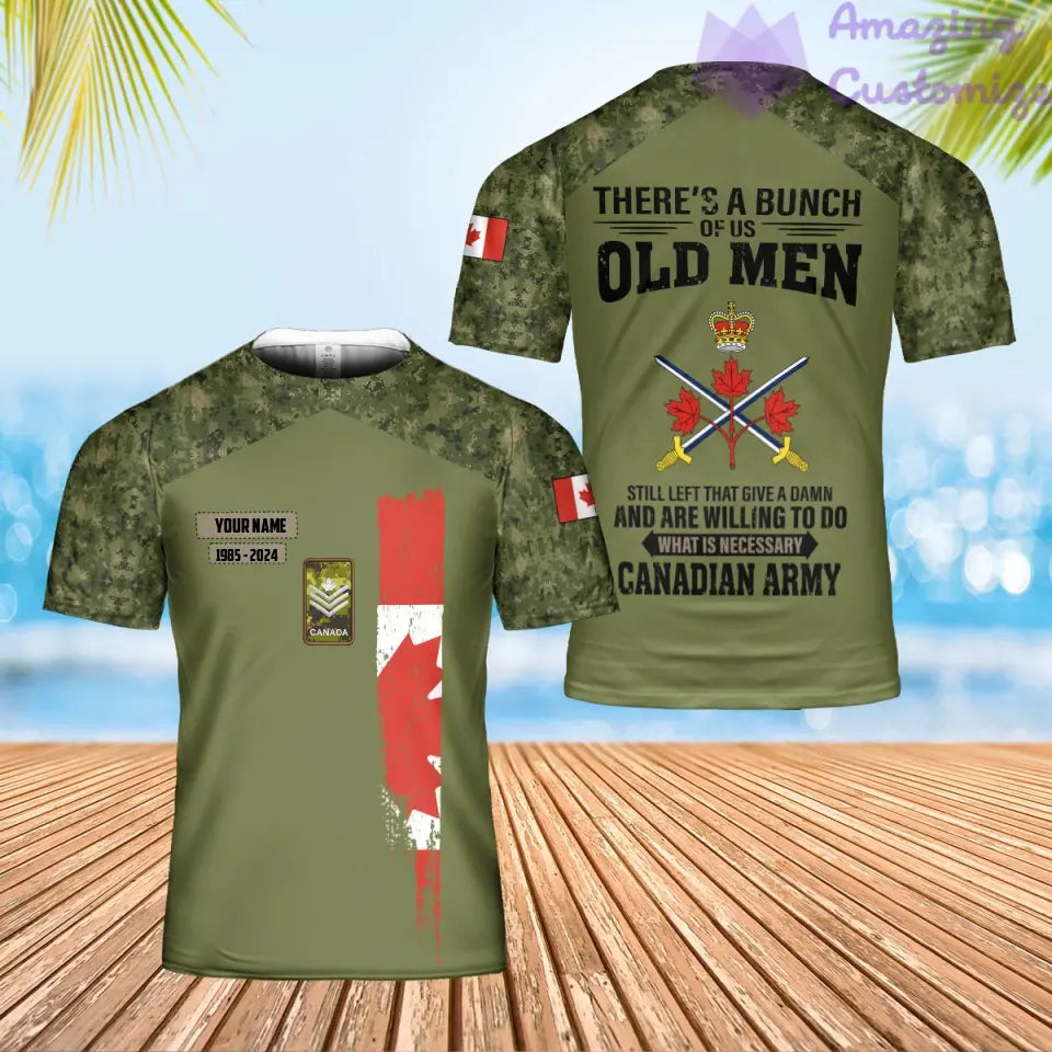 Personalized Canada Soldier/Veteran Camo with Name, Year and Rank POLO All Over Printed - 17217792