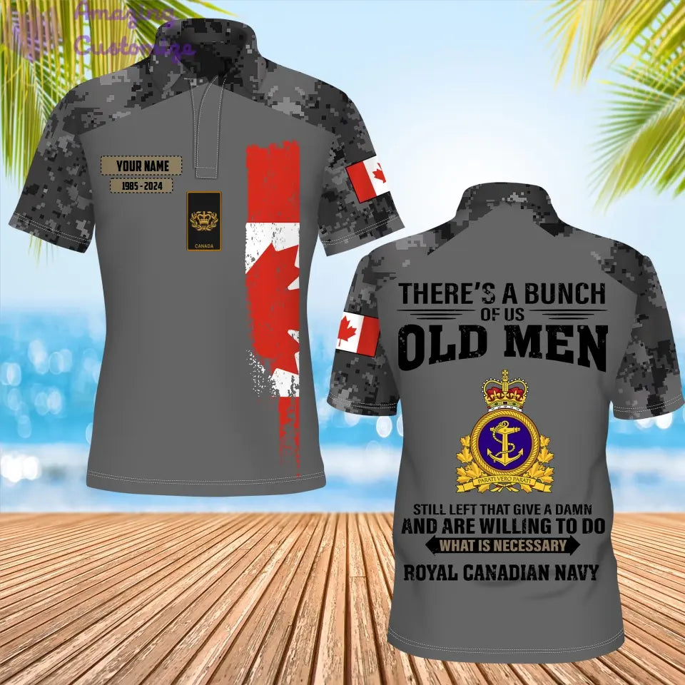 Personalized Canada Soldier/Veteran Camo with Name, Year and Rank POLO All Over Printed - 17217792