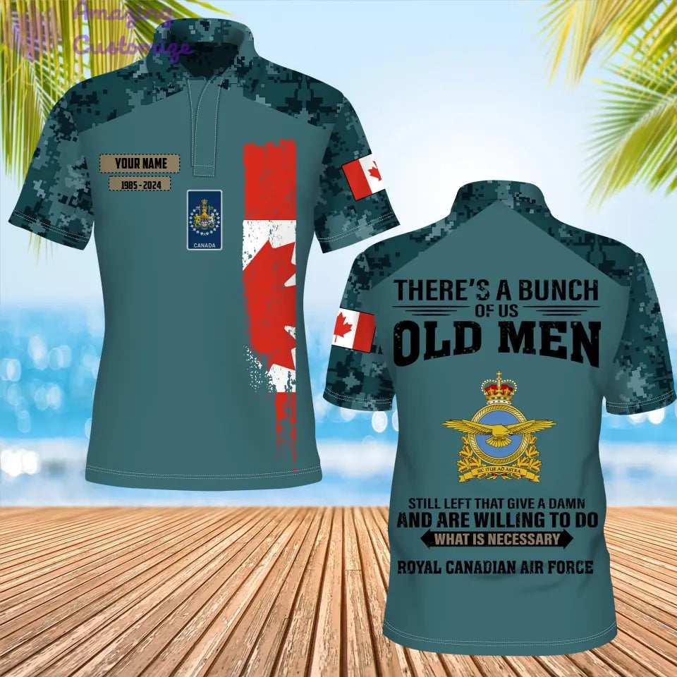 Personalized Canada Soldier/Veteran Camo with Name, Year and Rank POLO All Over Printed - 17217792