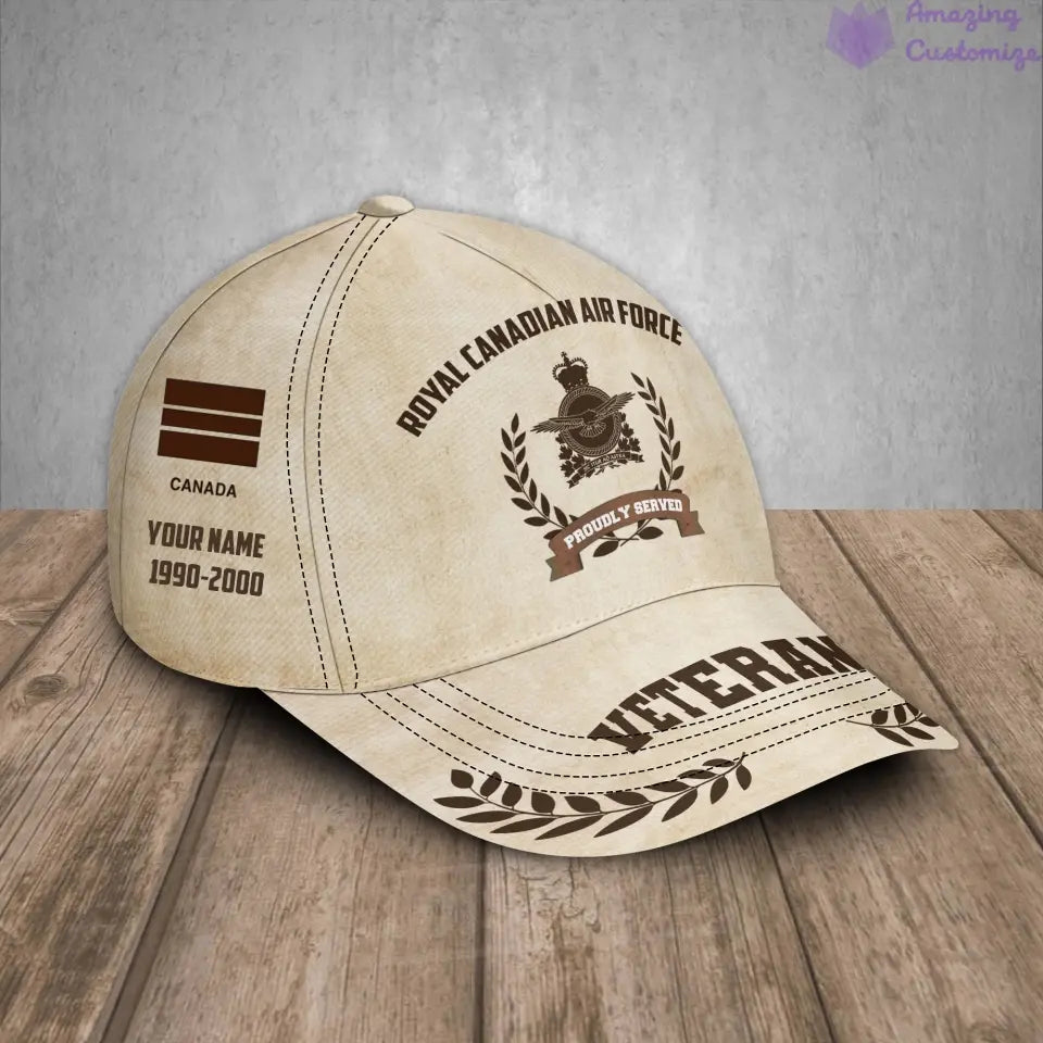 Personalized Rank, Year And Name Canada Soldier/Veterans Baseball Cap - 1721260803