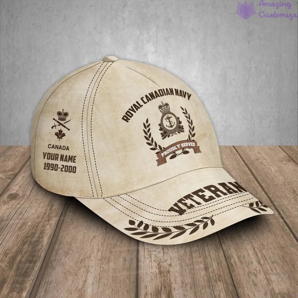 Personalized Rank, Year And Name Canada Soldier/Veterans Baseball Cap - 1721260803