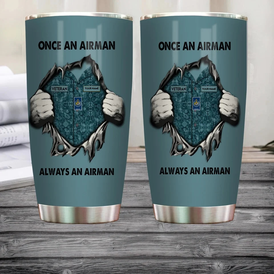 Personalized Canada Veteran/ Soldier With Rank, Name Tumbler - 17220384