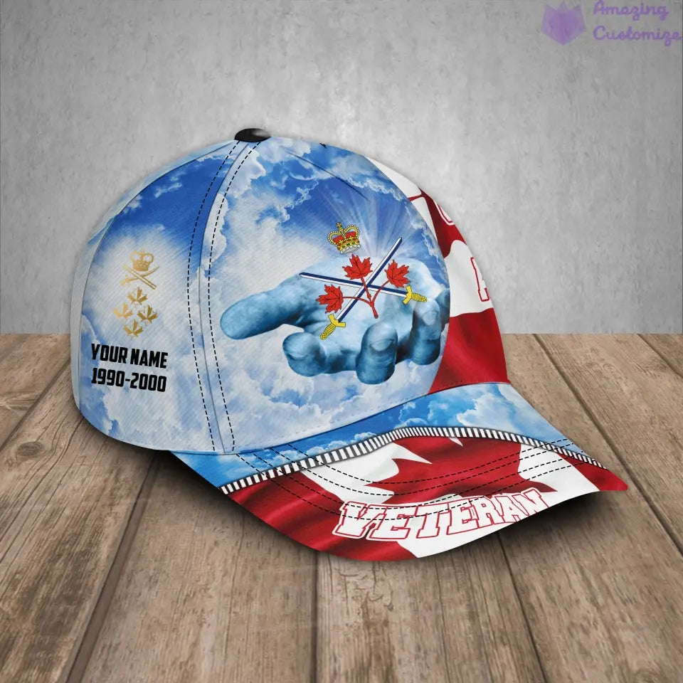 Personalized Rank, Year And Name Canada Soldier/Veterans Baseball Cap - 1721260802