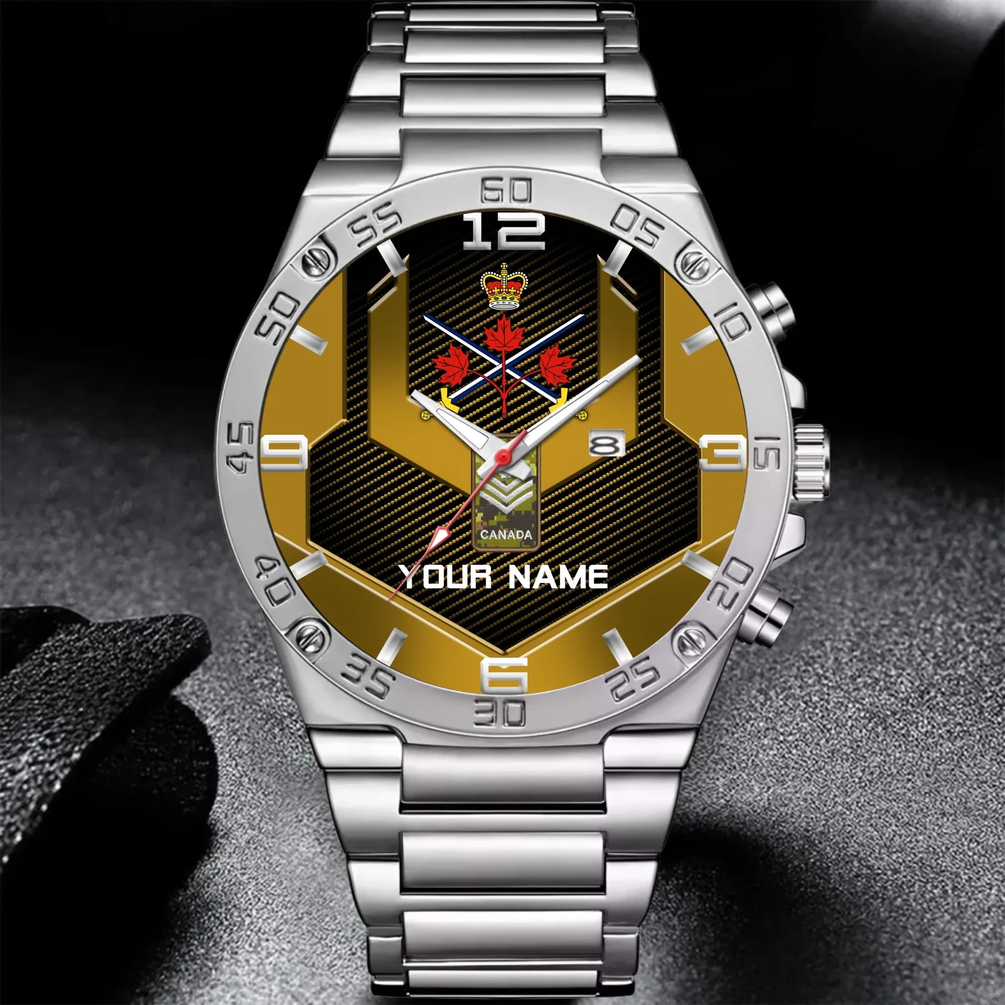 Mockup Gentleman Stainless Steel Watch copy