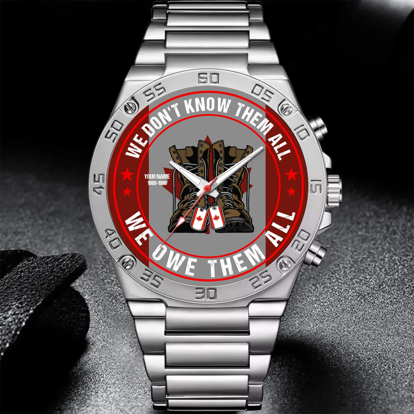 Mockup Gentleman Stainless Steel Watch copy