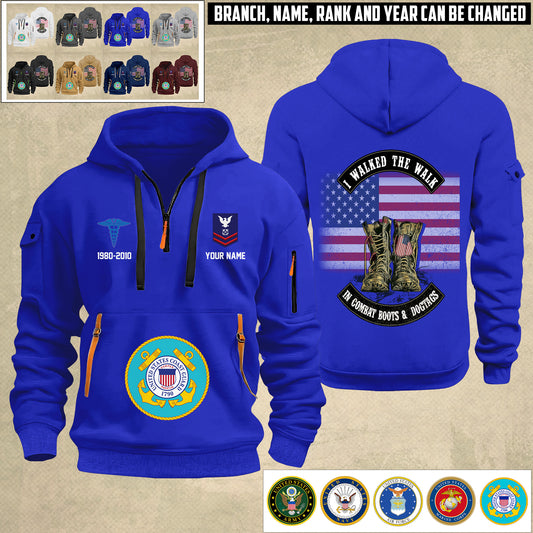 Coast Guard Rating - Personalized US Soldier/ Veteran With Name And Rank Zip Hoodie Multicolor - 17349984